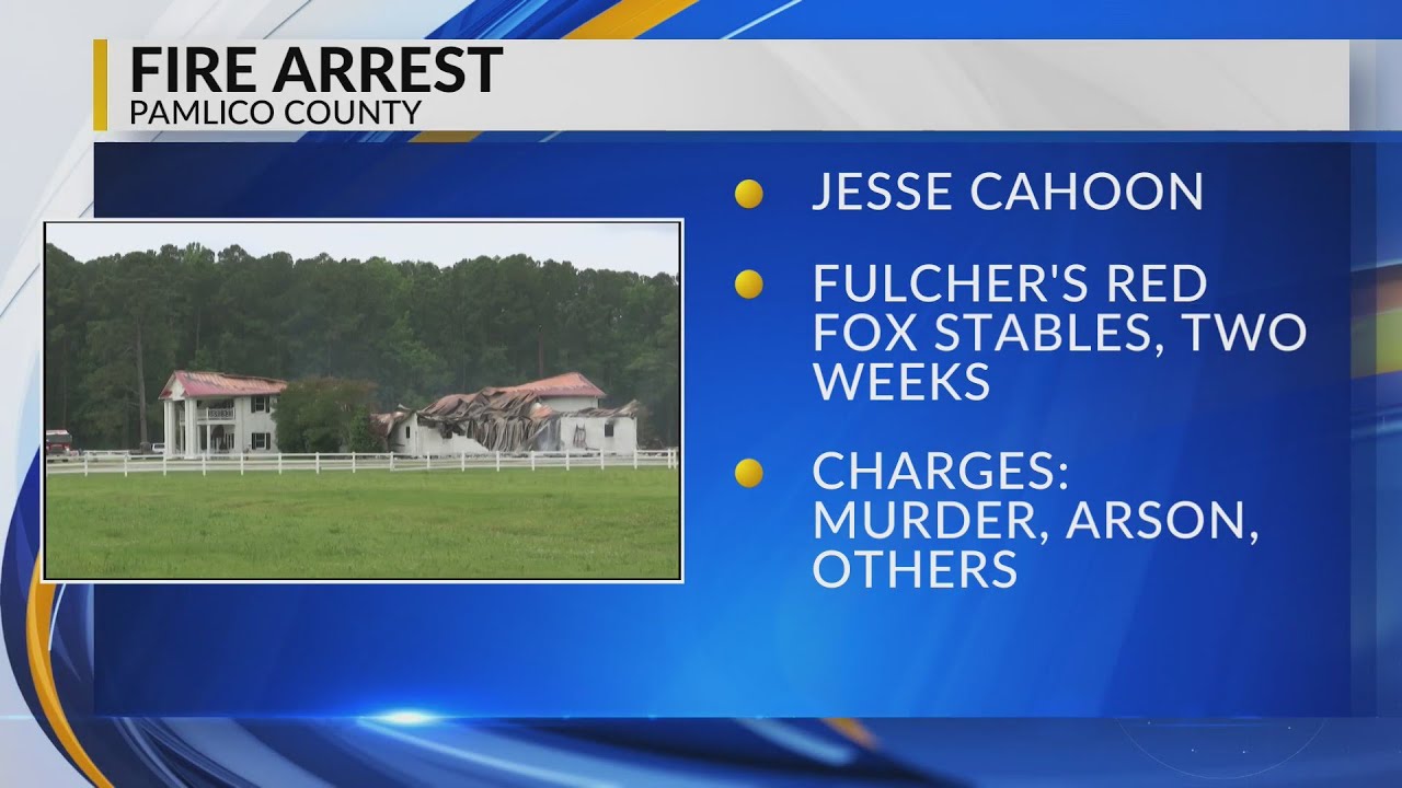 Suspect arrested in Pamlico County stable fire that killed man, animals ...