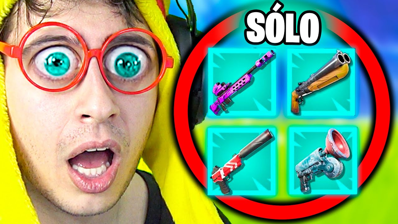 SÓLO ARMAS **EXÓTICAS** Challenge en Fortnite!! (Reto IMPOSIBLE... gasto todo mi oro)