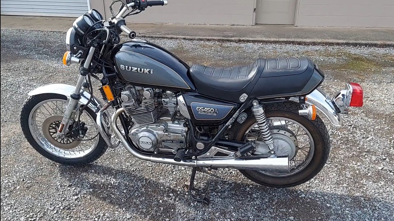 Rare 1983 Suzukimatic GS450GA first ride after carbs rebuilt. Sat for ...