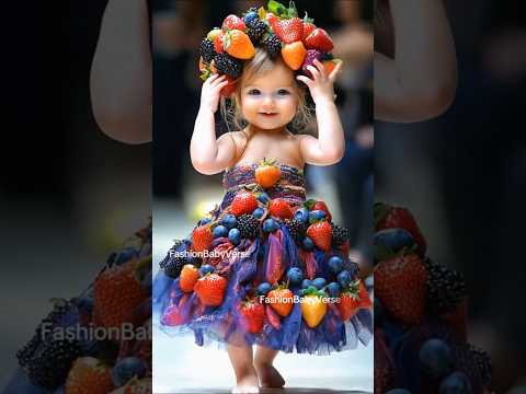 عرض ازياء للاطفال والفاكهه