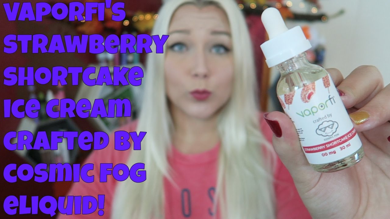 Vaporfi's Strawberry Shortcake Ice Cream Crafted by CosmicFog + Winners Announced! | TiaVapes Review