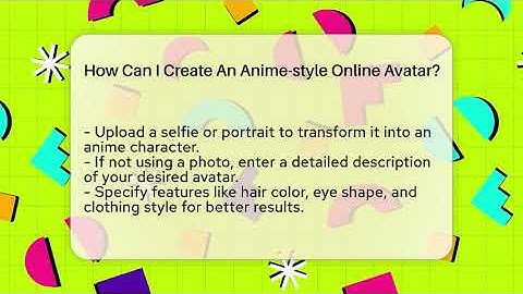 How Can I Create An Anime-style Online Avatar? - Everyday-Networking