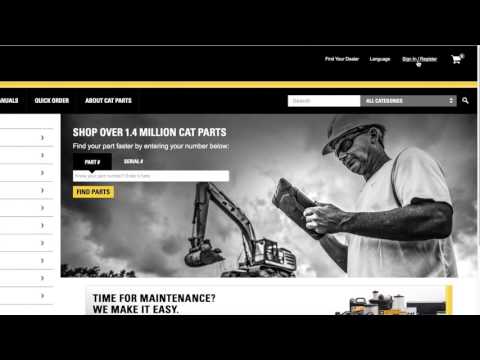 How to Register and Sign-In on Parts.cat.com