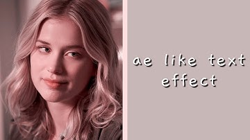 ae like text effect