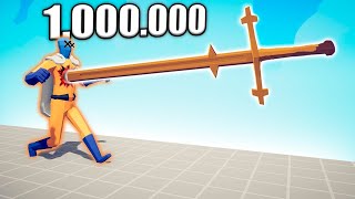 1.000.000 DAMAGE KING SWORD vs UNITS - TABS | Totally Accurate Battle Simulator 2024