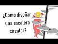 Como diseñar una escalera circular.