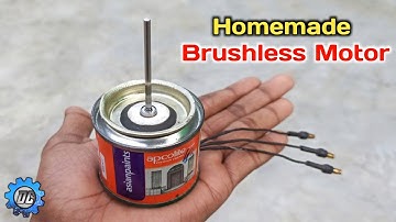 Make a Brushless DC Motor from an empty paint can || How to make a Brushless motor at home