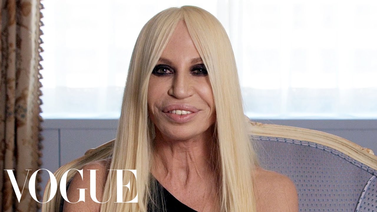 donatella versace dress vogue