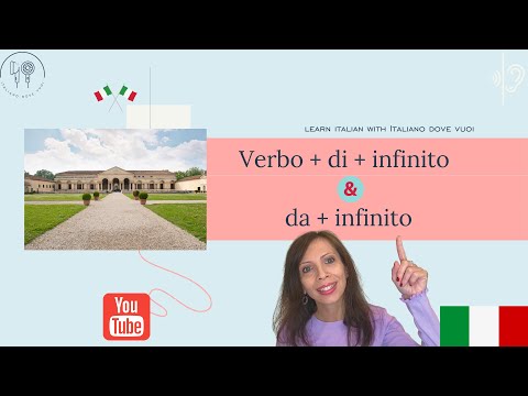 Verbo + di + infinito & da + infinito in italiano (sub)