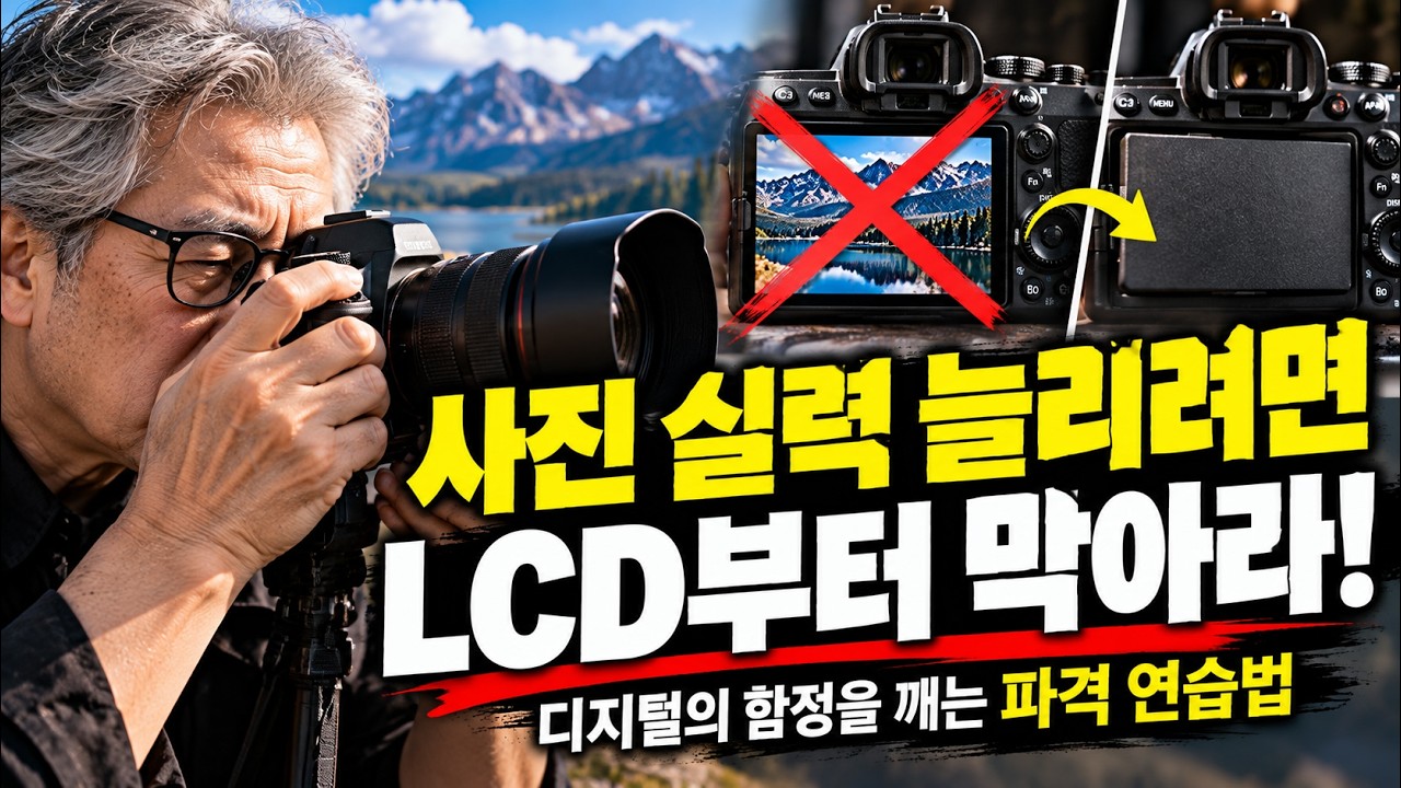 [친절한 사진수업] 24강: 파격 제안! 카메라 LCD 액정을 가리면 생기는 놀라운 변화