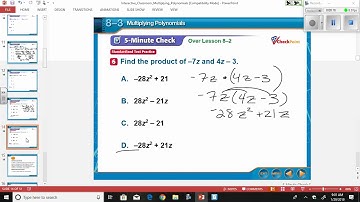 8 3 Multiplying Polynomials
