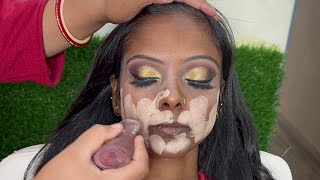 Winter Bridal Makeup For Dusky Skin || Makeup Tutorial For Beginners || Sona Makeover