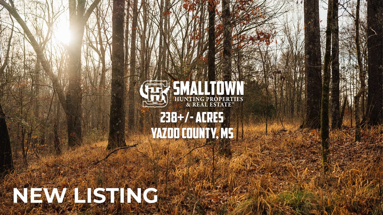 NEW LISTING | 238+/- Acres Yazoo County, MS - YouTube