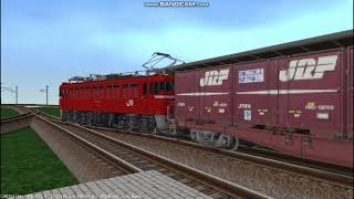 【3D鉄道】ED75貨物更新機牽引の92レ札幌タ→常磐線経由→隅田川・コキ50000・250000×20両