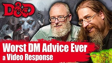 WORST D&D DM ADVICE EVER for Storm King
