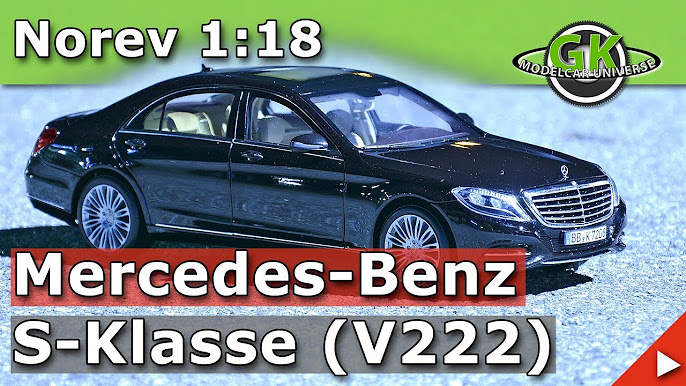 2021 Mercedes-Benz S-Class AMG-Line Dark Red Metallic 1/18 Diecast Model  Car by Norev