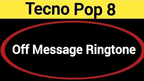 How to turn off message ringtone, Tecno Pop 8 me message sound band kaise karen, message problem