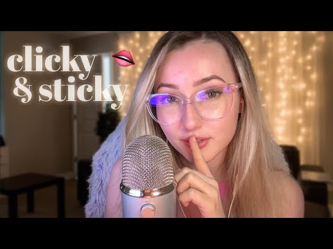 ASMR | Pure Sticky & Clicky Close Whispers for Sleep👄✨💤