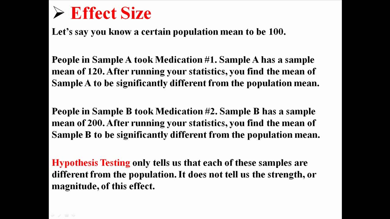 Effect Size - YouTube