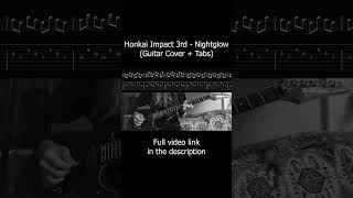 Honkai Impact 3rd - Nightglow (Guitar Cover + Tabs) #shorts