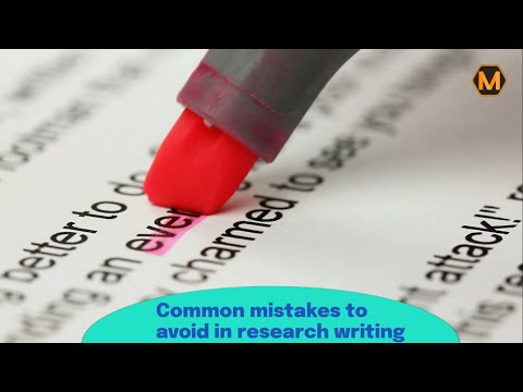 Common writing mistakes to avoid in your research paper