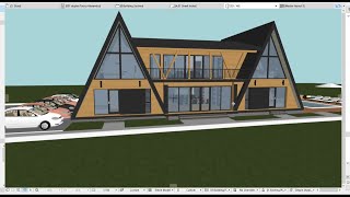 A Frame 21 Metri Deschidere Si 10,85 Lungime 10 Dormitoare Cu Baie Proprie - Partea 1 - Planuri 3D