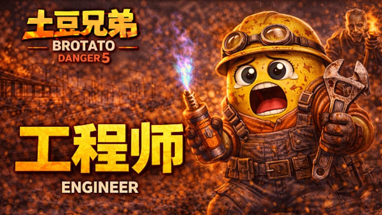 土豆兄弟 危险5【工程师】全程通关｜Brotato Engineer Danger 5