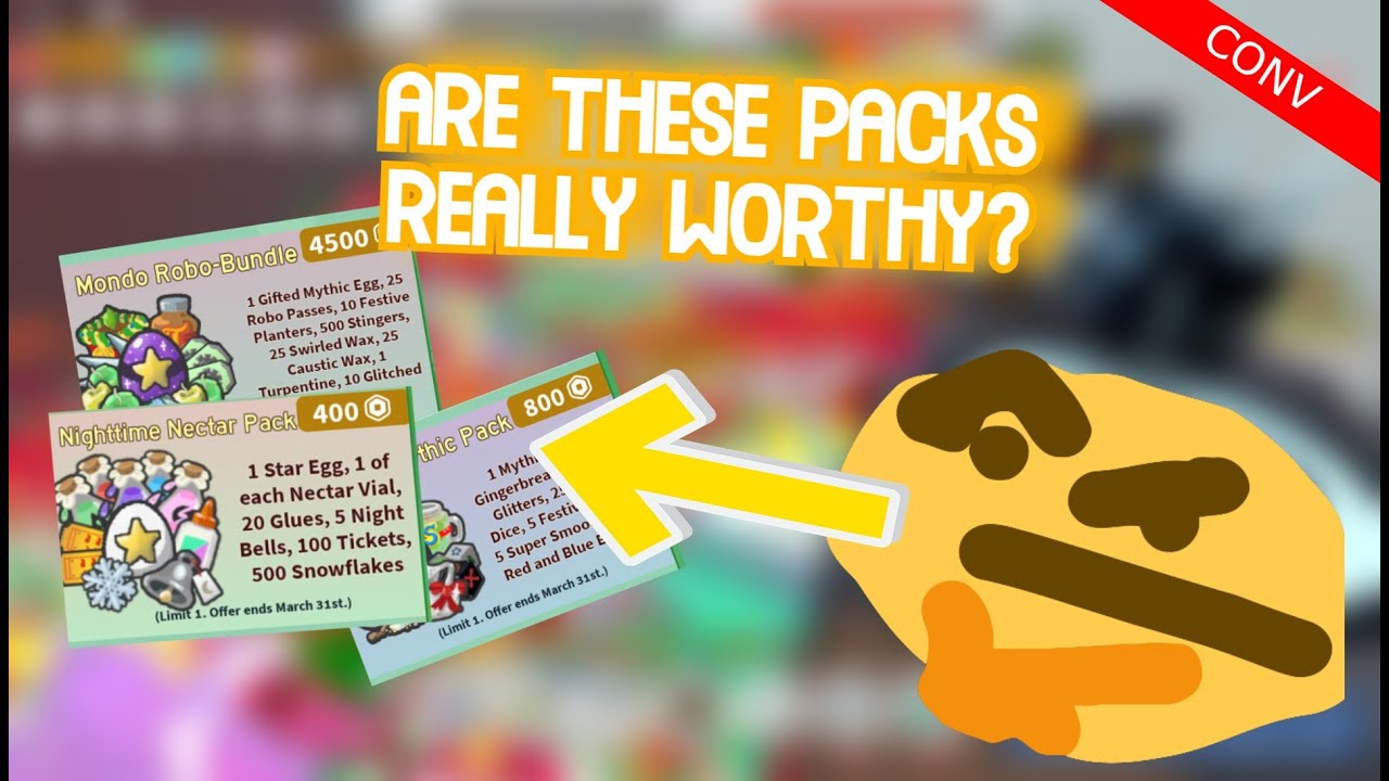 SHOULD YOU BUY THESE PACKS? - Bee Swarm Simulator Robux Buying Advice ...