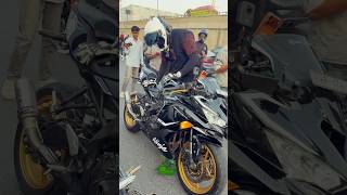 Kawasaki Ninja Exhaust sound battle me kand ho gaya #zx4rr #zx4r #zx6r #publicreactin #youtubeshorts