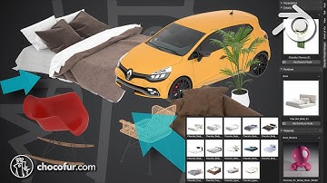 Chocofur Model Manager for Blender 2.8 - Addon Tutorial