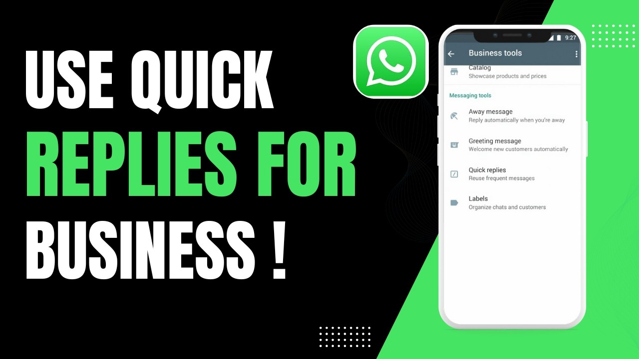 How to Use WhatsApp Quick Replies for Business ! - YouTube