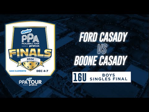 Ford Casady vs Boone Casady at the CIBC Junior  PPA Finals