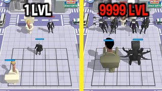 MAX LEVEL in Merge Toilet Battle Camera Game