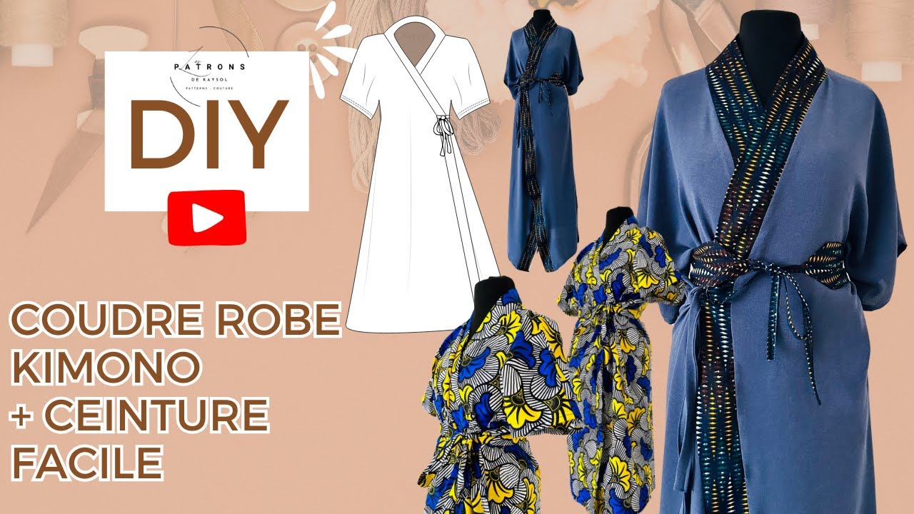 Coudre un Kimono Maxi - Coudre une Robe Kimono - Kimono Maxi DIY