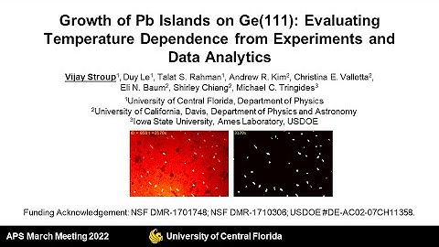 APS March 2022: Growth of Pb islands on Ge(111) - Temperature Dependence
