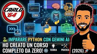 🐍 Imparare PYTHON con Gemini AI: Ho creato un Corso Completo da Zero! (2026)