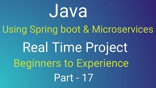 Celebrity java Spring boot Real time project Part- 17| spring data jpa, spring MVC, microservices , core java| Profile