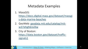 GIS Level 1 Video 13: Geospatial metadata