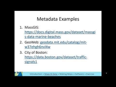 GIS Level 1 Video 13: Geospatial metadata