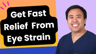 The Easy Secret To Treat Eye Strain. Relief From Burning Blurry Vision