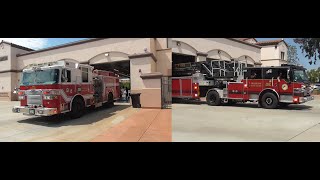 *FIRST CATCH* Milpitas Fire Dept. Engine 86 (Reserve) and Truck 86 Responding