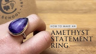 JEWELLERY TUTORIAL | Make this Amethyst Statement Ring