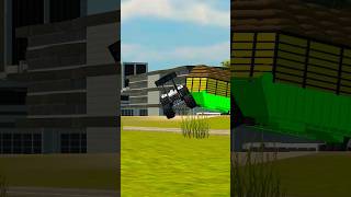 Indian vehicle simulator tractor stunt mode with big trolla full modified tractor shortsviralvideo