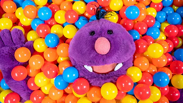 Learn About the Colors Green, Purple, & Orange in the Super Duper Ball Pit