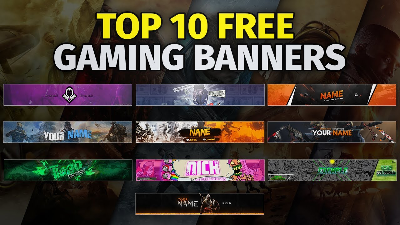 10 Gaming  Banner Template   banner template,  banners,  Gaming banner