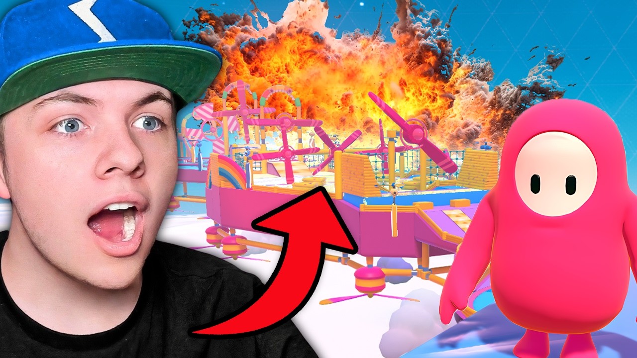 Fall Guys But The Levels Explode!