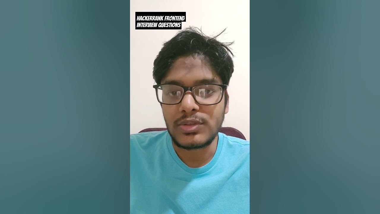 Hackerrank frontend interview question tips youtube