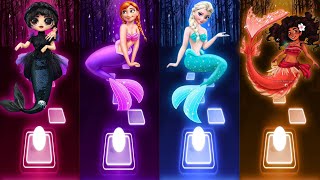 Wednesday Bloody Mary | Moana How Far I&#39;ll Go | Elsa Let It Go | Anna Do You Want To Build A Snowman