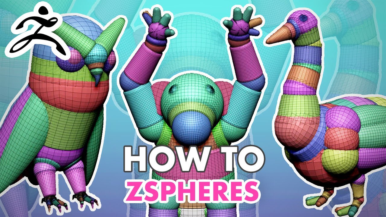 adding zspheres in zbrush