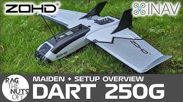 ZOHD Dart 250g Maiden & Overzicht - Instellen met iNav & Li-ion batterijen